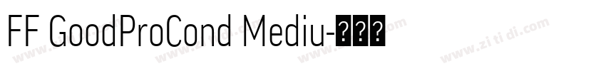 FF GoodProCond Mediu字体转换